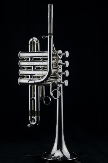 Blackburn Bb/A Piccolo Long Bell Trumpet 4-Valve - Click Image to Close