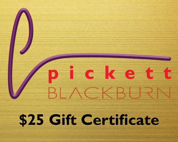 Electronic Gift Certificate $ 25.00 - Click Image to Close