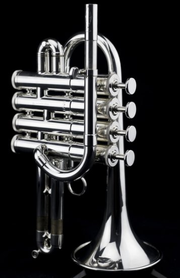 Blackburn Bb/A Piccolo Short Bell Trumpet 4-Valve - Click Image to Close